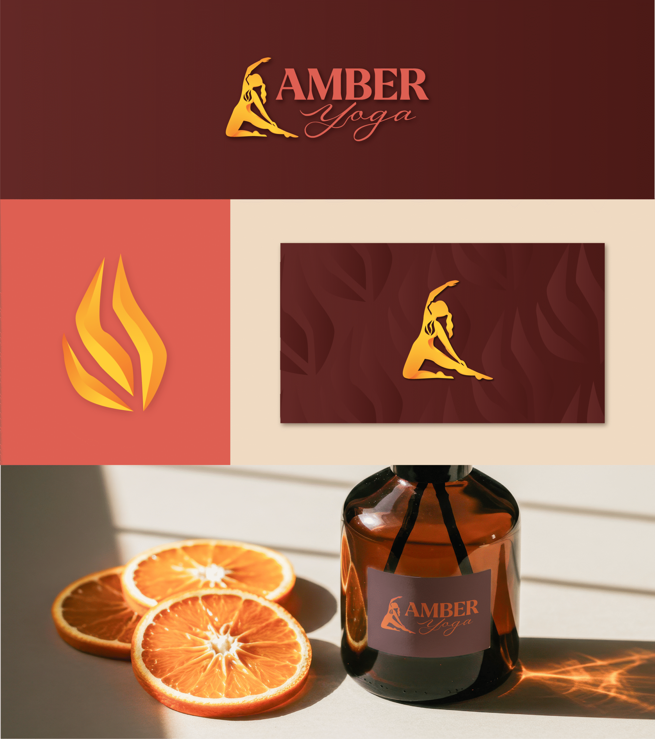 Amber Yoga Branding